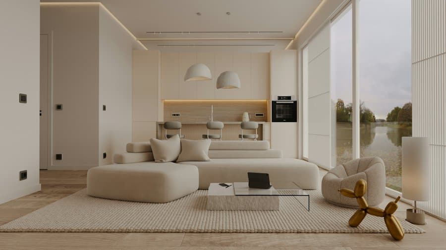 A bright modern living room